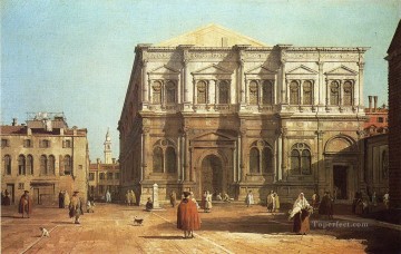 Venecia clásica Painting - campo san rocco Canaletto Venecia